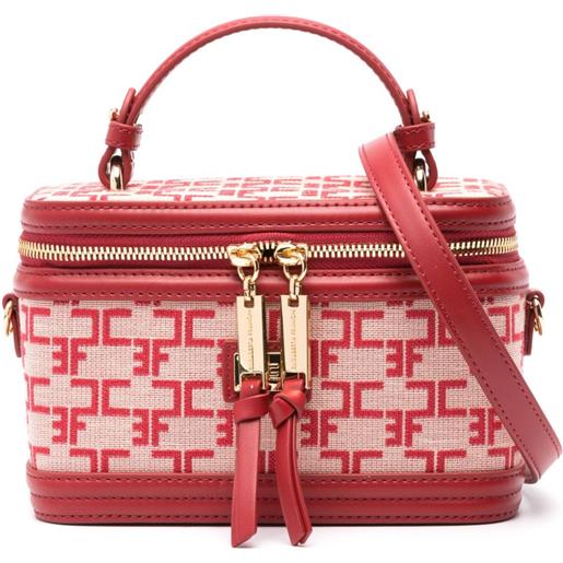 Elisabetta Franchi trousse make up con stampa - rosa