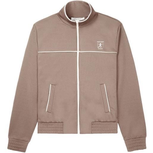 Sporty & Rich giacca sportiva runner con zip - marrone