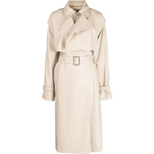 Boyarovskaya trench con cintura - marrone