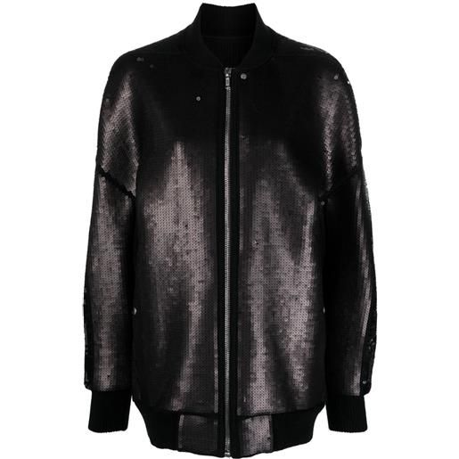 Rick Owens bomber peter con paillettes - nero