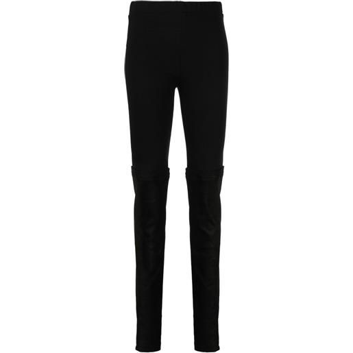 Isabel Benenato pantaloni slim a strati - nero