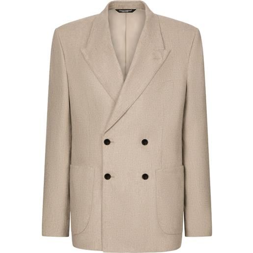Dolce & Gabbana blazer doppiopetto - toni neutri