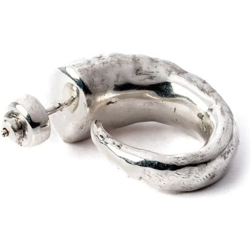 Parts of Four orecchino a cerchio horn in argento sterling