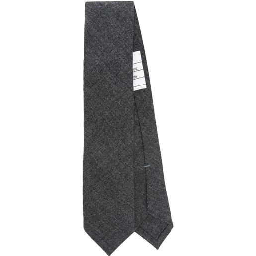 Thom Browne cravatta rwb con righe - grigio
