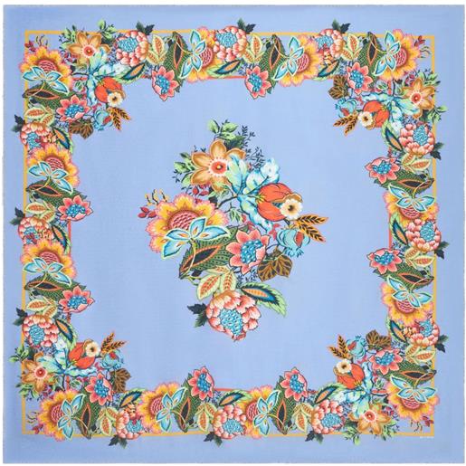 ETRO sciarpa con effetto jacquard - blu