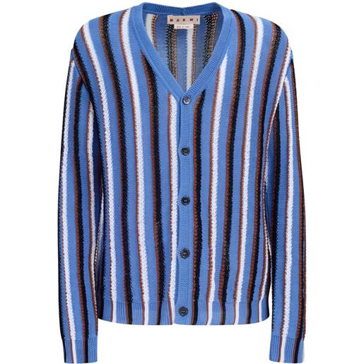 Marni cardigan con scollo a v - blu
