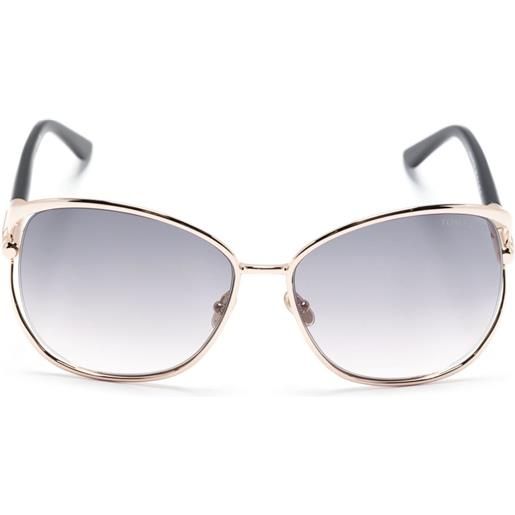 TOM FORD Eyewear occhiali da sole oversize - oro