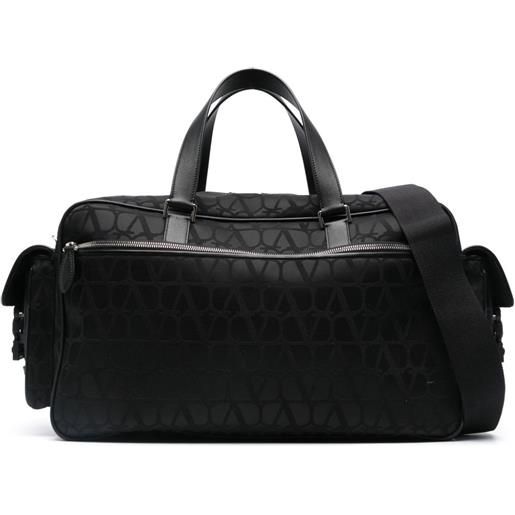 Valentino Garavani borsone toile iconographe - nero