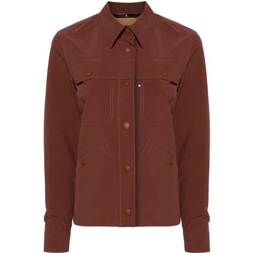 Moncler Grenoble giacca leggera sportiva - marrone