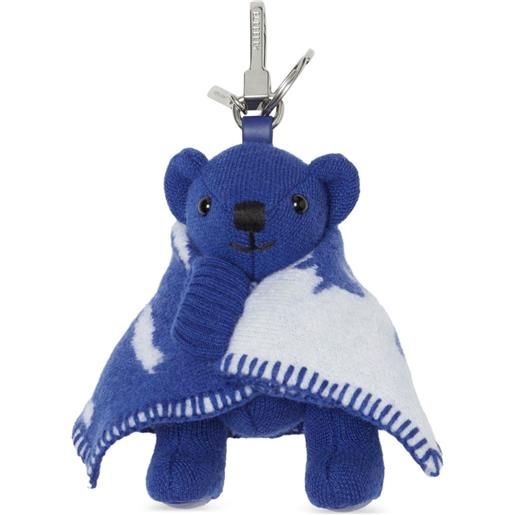 Burberry portachiavi thomas bear - blu