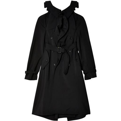 Junya Watanabe abito midi modello trench - nero
