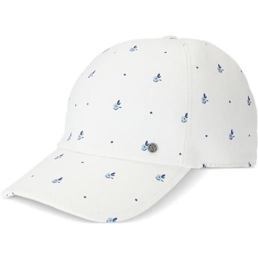 Maison Michel cappello da baseball tiger con stampa - bianco
