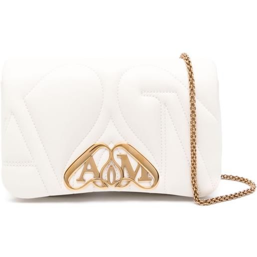 Alexander McQueen borsa a tracolla the seal - toni neutri