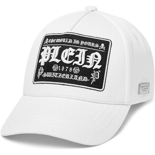 Philipp Plein cappello da baseball con ricamo - bianco