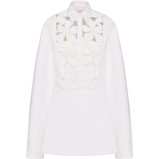 Valentino Garavani abito corto compact con ricamo - bianco