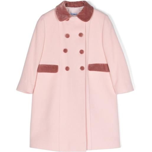 Siola cappotto con dettagli in velluto - rosa