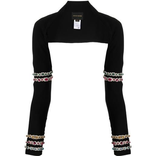 Zuhair Murad bolero con ricamo - nero