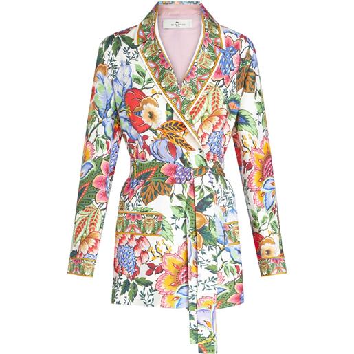 ETRO giacca a fiori - bianco
