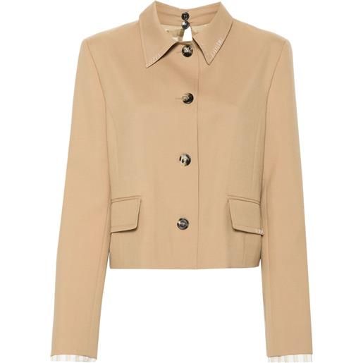 Marni blazer monopetto - marrone