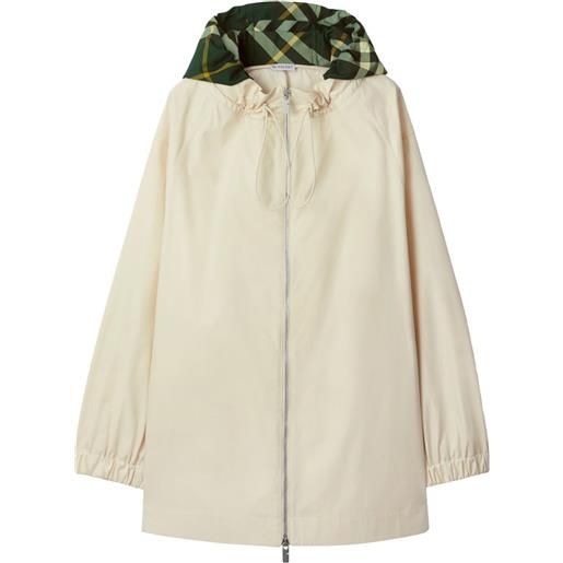 Burberry parka con cappuccio - bianco