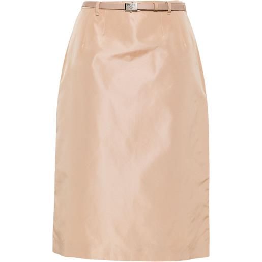 Prada gonna con fibbia - toni neutri
