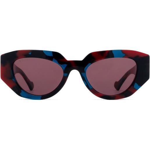 Gucci Eyewear occhiali da sole cat-eye - marrone