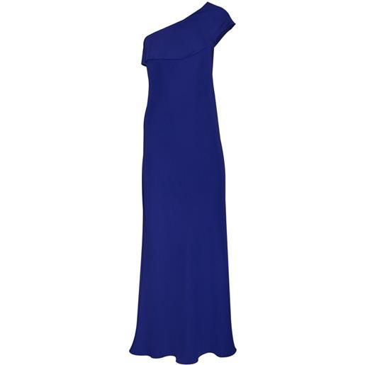 Peter Cohen abito da sera draped petal - blu