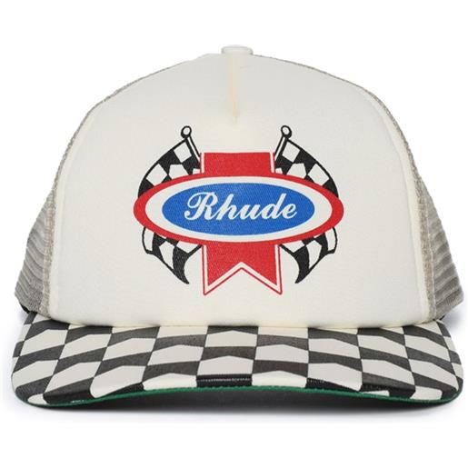RHUDE cappello da baseball chevron rally - bianco