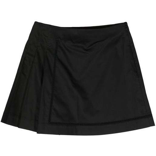 SHIATZY CHEN minigonna plissettata - nero