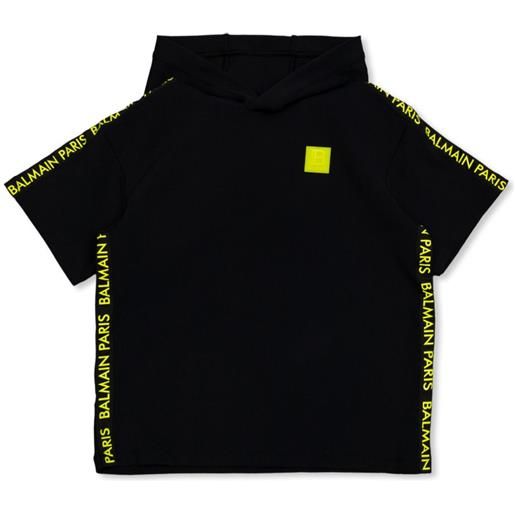 Balmain Kids t-shirt con applicazione - blu