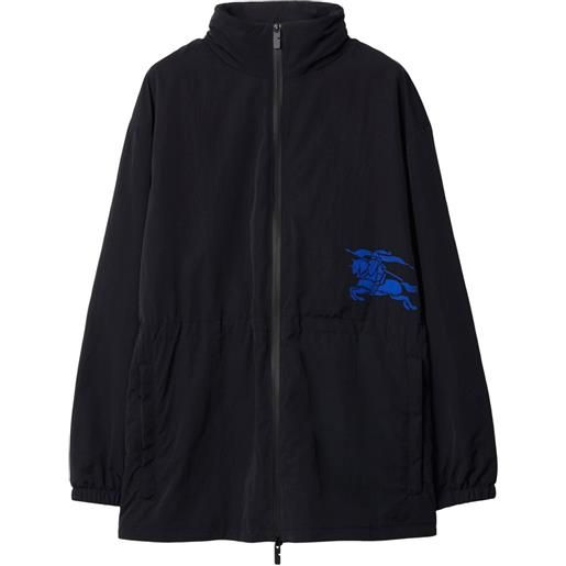 Burberry giacca con applicazione ekd - nero