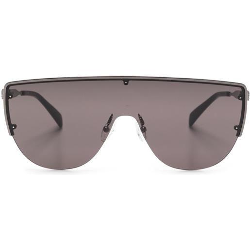 Alexander McQueen Eyewear occhiali da sole a mascherina - nero