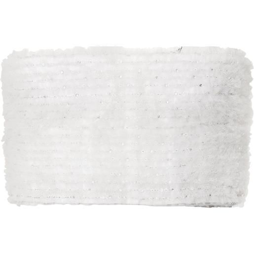 Carolina Herrera top crop con paillettes - bianco