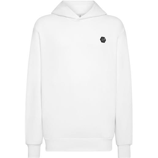 Philipp Plein felpa con strass - bianco