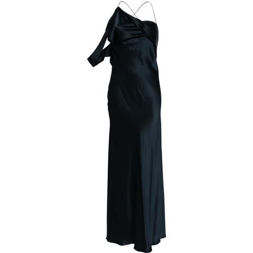 Michelle Mason abito con incrocio posteriore - blu