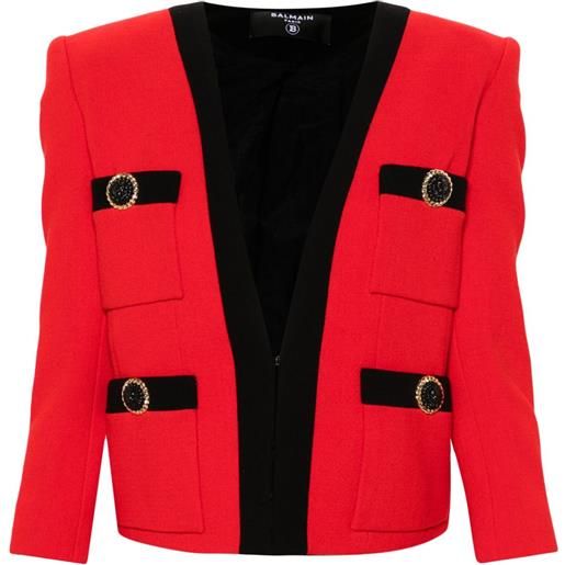 Balmain giacca con tasche - rosso