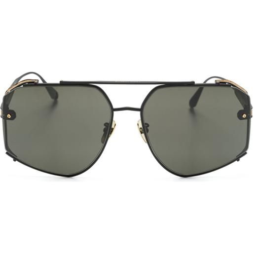 Linda Farrow occhiali da sole amar stile pilota - nero