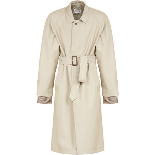 Maison Margiela trench con cintura - toni neutri