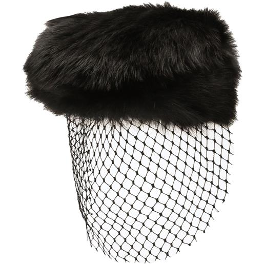 Dolce & Gabbana cappello con velo - nero