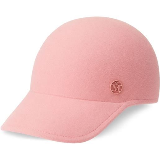 Maison Michel cappello da baseball con applicazione tiger - rosa