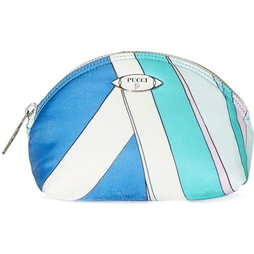 PUCCI trousse make up con stampa - blu