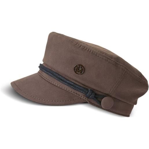 Maison Michel cappello baker boy new abby - marrone