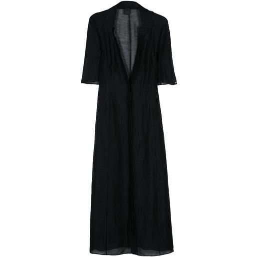 Givenchy abito lungo con ricamo 4g - nero