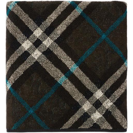 Burberry asciugamano nova check (170cm x 105cm) - nero
