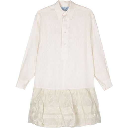 Prada abito midi - toni neutri