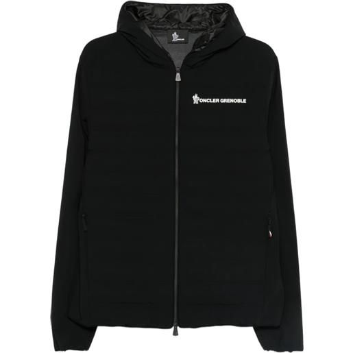 Moncler Grenoble piumino con zip - nero