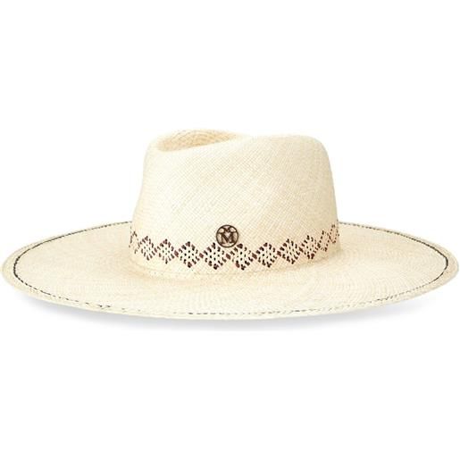 Maison Michel fedora roy a tesa larga - toni neutri