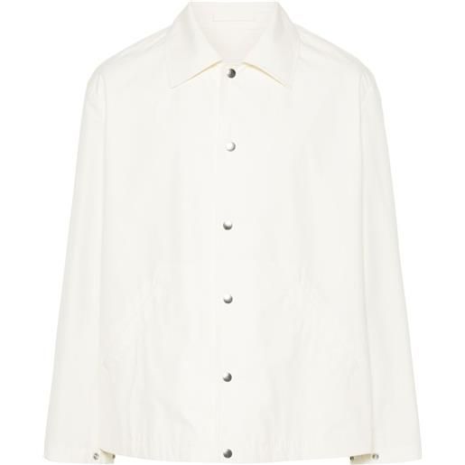 Jil Sander giacca con logo - toni neutri