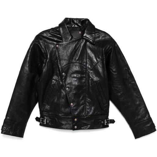 R13 giacca asimmetrica - nero