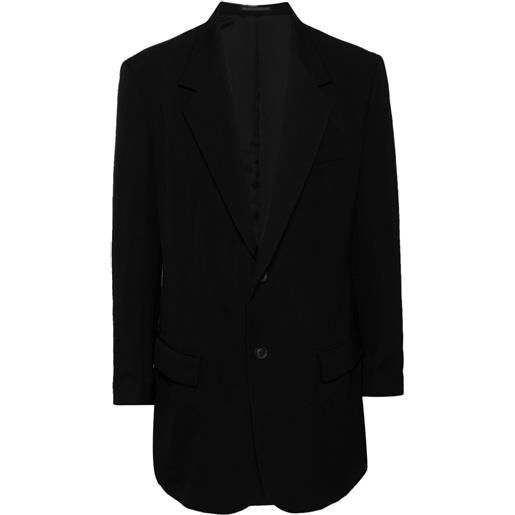 Yohji Yamamoto blazer monopetto - nero